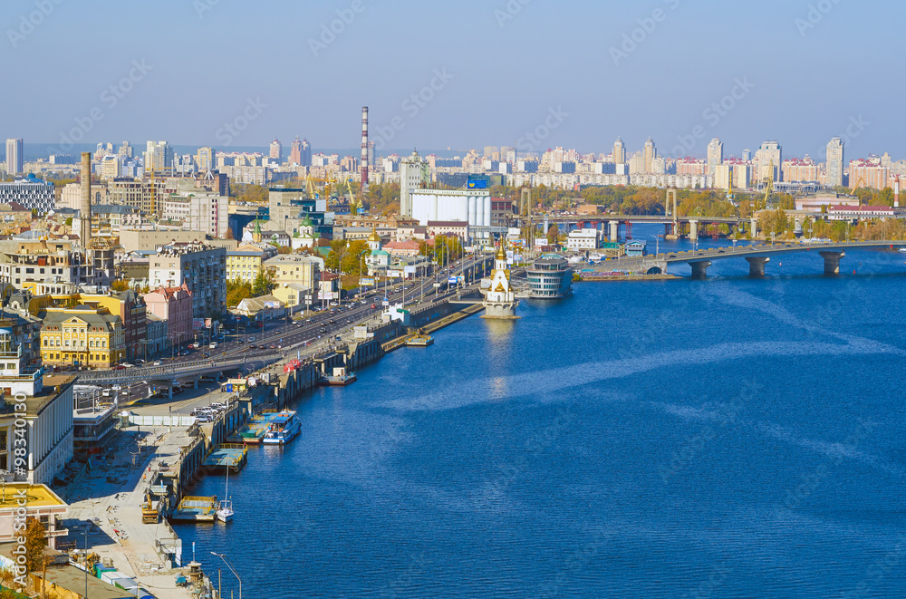 Fototapeta premium Panorama at Kiev
