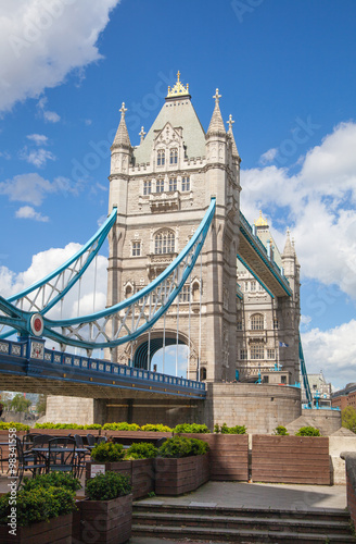 LONDON, UK - APRIL 30, 2015: Tower bridge view