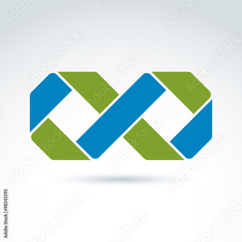 Vector infinity icon isolat...