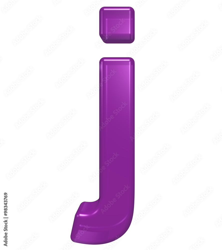 One lower case letter from purple glass alphabet set, isolated on white. Computer generated 3D photo rendering. One lower case letter from purple glass alphabet set, isolated on white. Computer generated 3D photo rendering.