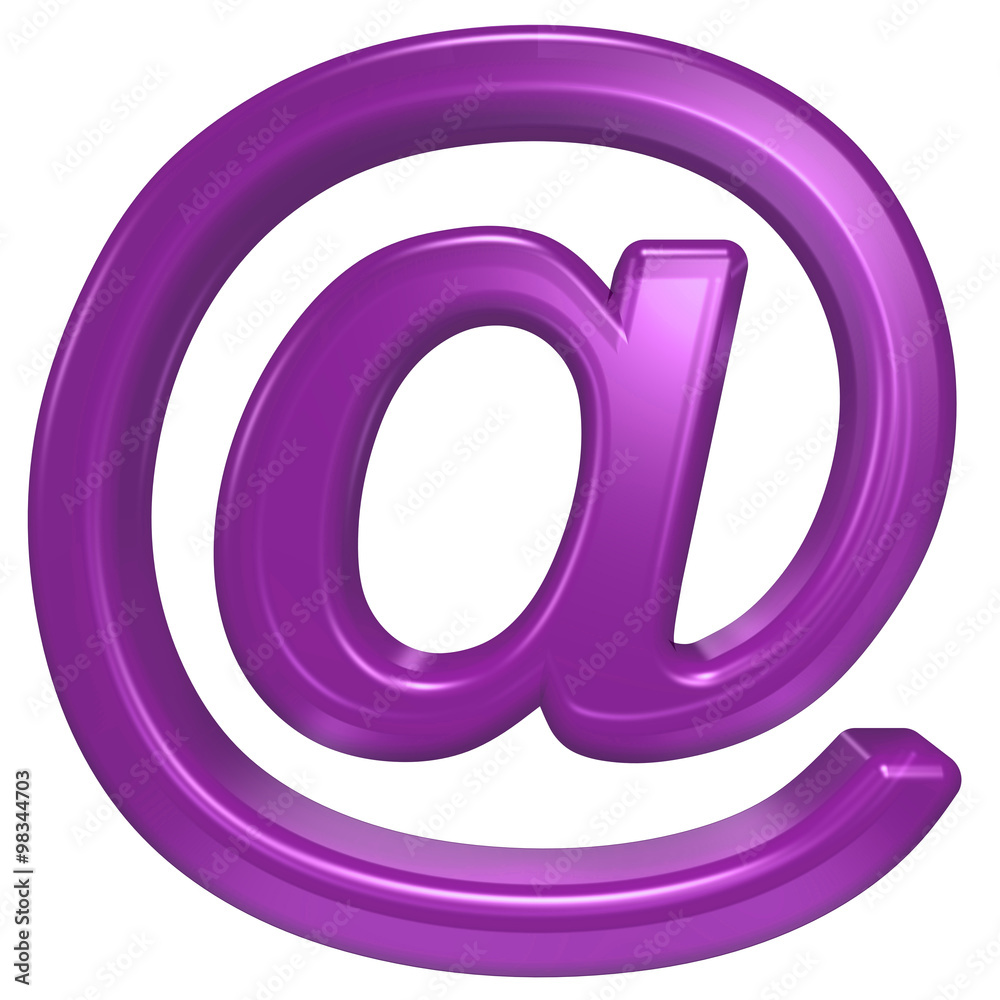 One letter from purple glass alphabet set, isolated on white. Computer generated 3D photo rendering. One letter from purple glass alphabet set, isolated on white. Computer generated 3D photo rendering.