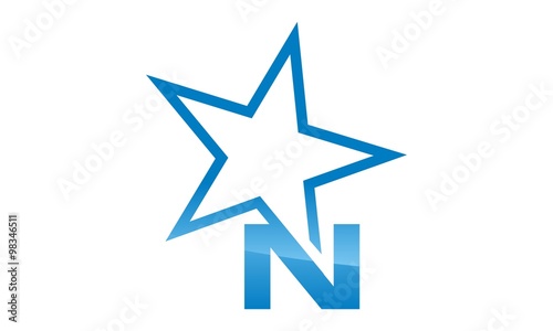 Letter N With Star