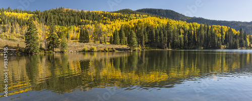 Lower Catacract Lake Autumn Panorama