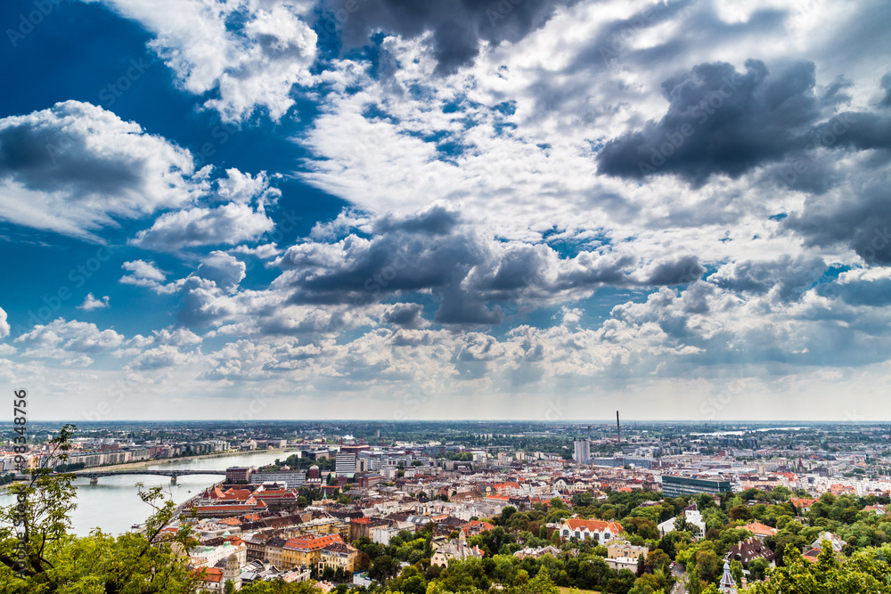 The Danube River runs through Budapest