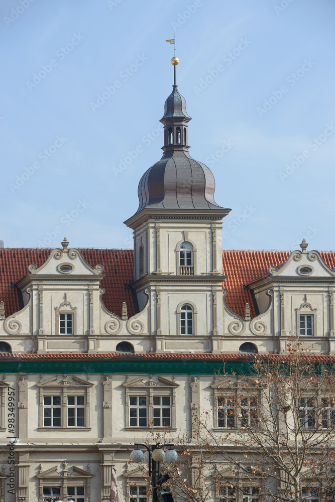 Obraz premium Former Town Hall of Mala Strana in Prague, Czech Republic.