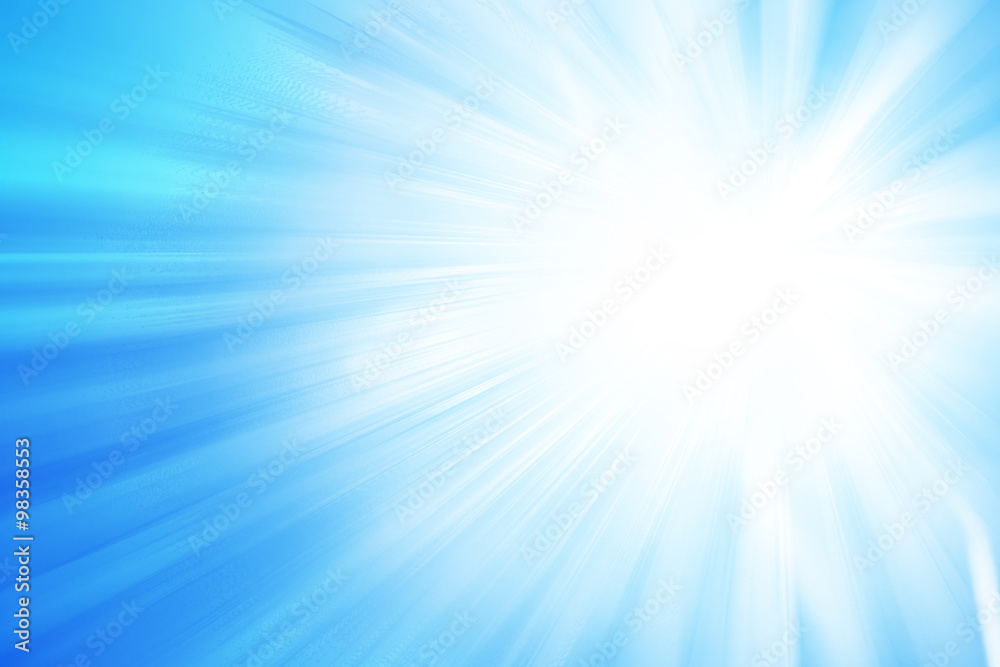 Blue glitter sparkle defocused rays lights abstract background. - obrazy, fototapety, plakaty 
