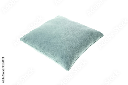 Square pillow isolated on white background