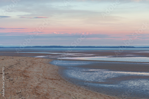 Inverloch foreshore beach at pink sunset  Australia