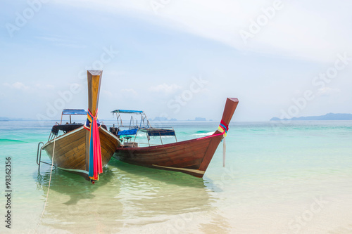 Traditional thai longtail boat for tourists © naiyanab