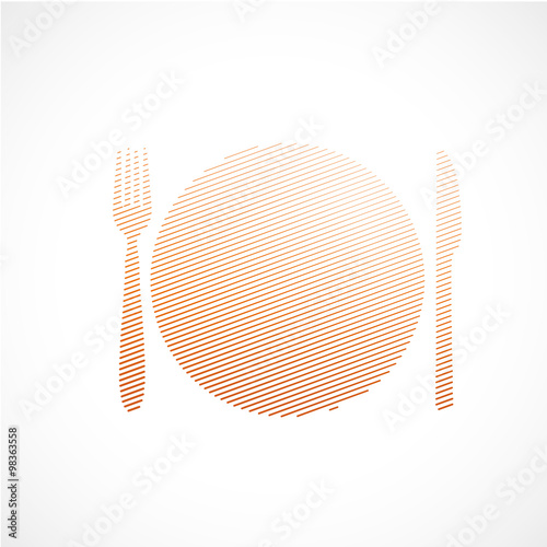 assiette et couvert