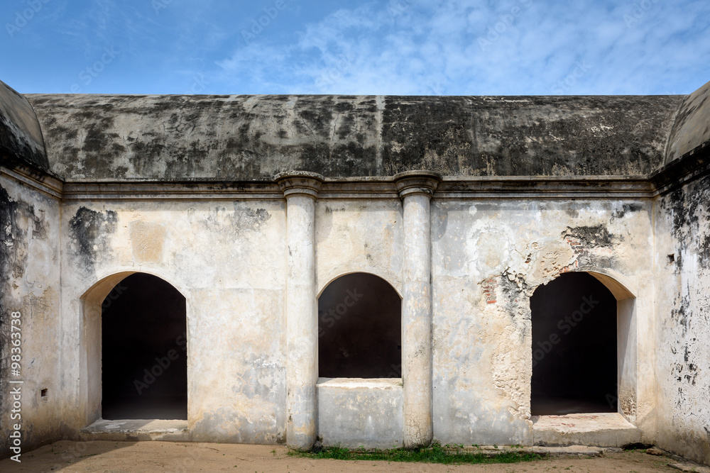 Fototapeta premium Old warehouse in Dutch fort in India