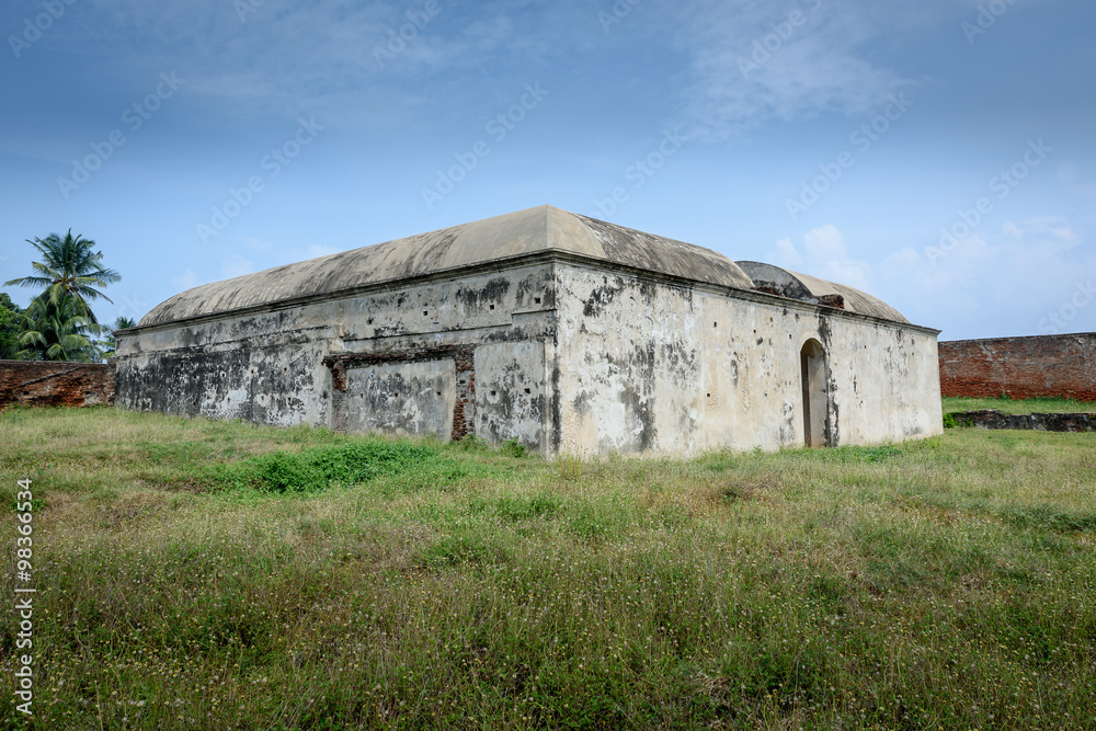 Old warehouse in Dutch fort in India Old warehouse in Dutch fort in India