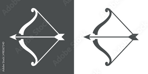 Fotografia Icono plano arco y flecha #1