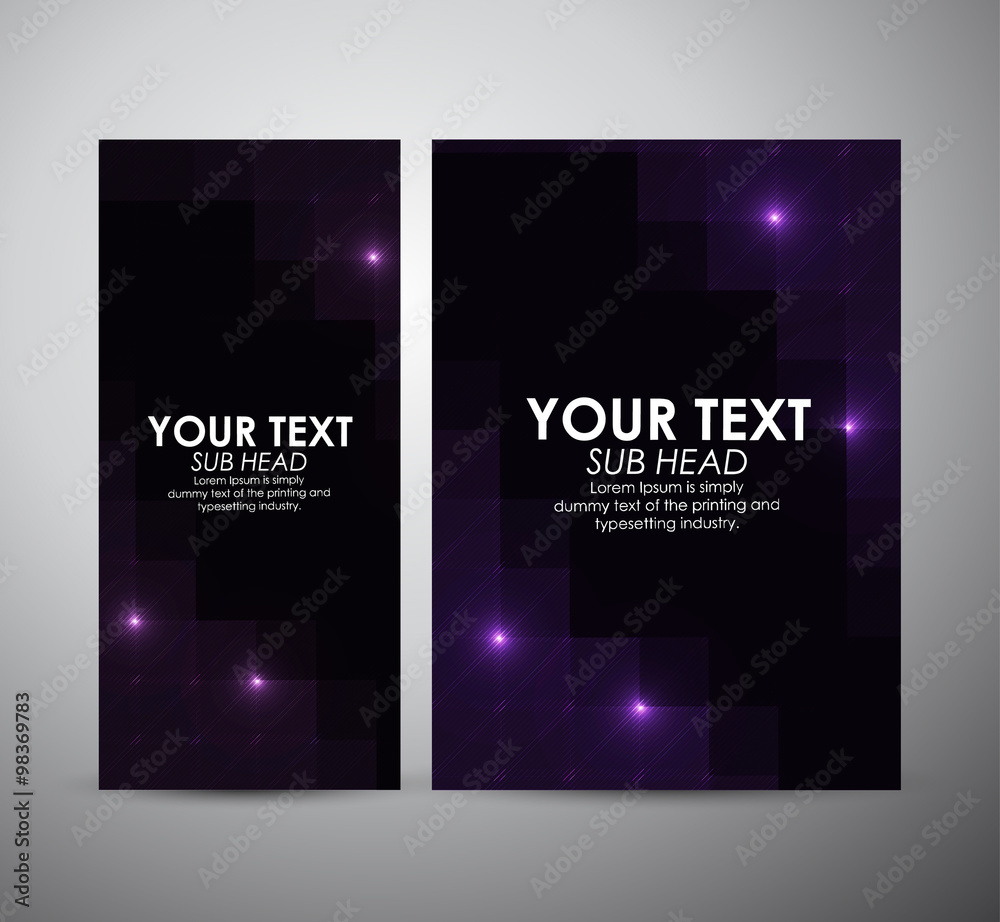 Brochure business design abstract purple Modern pattern stylish texture background template or roll up.