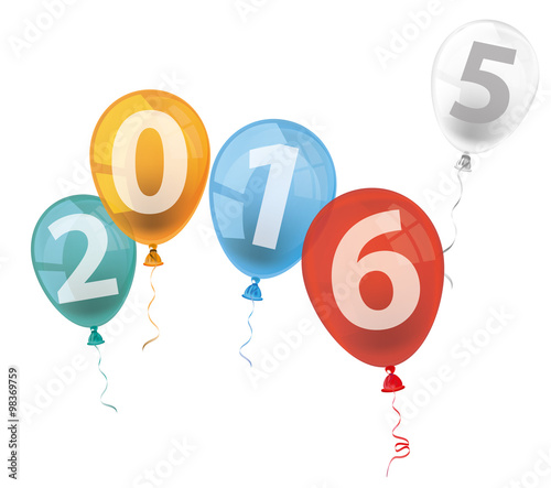 4 Colored Balloons 2016 2015