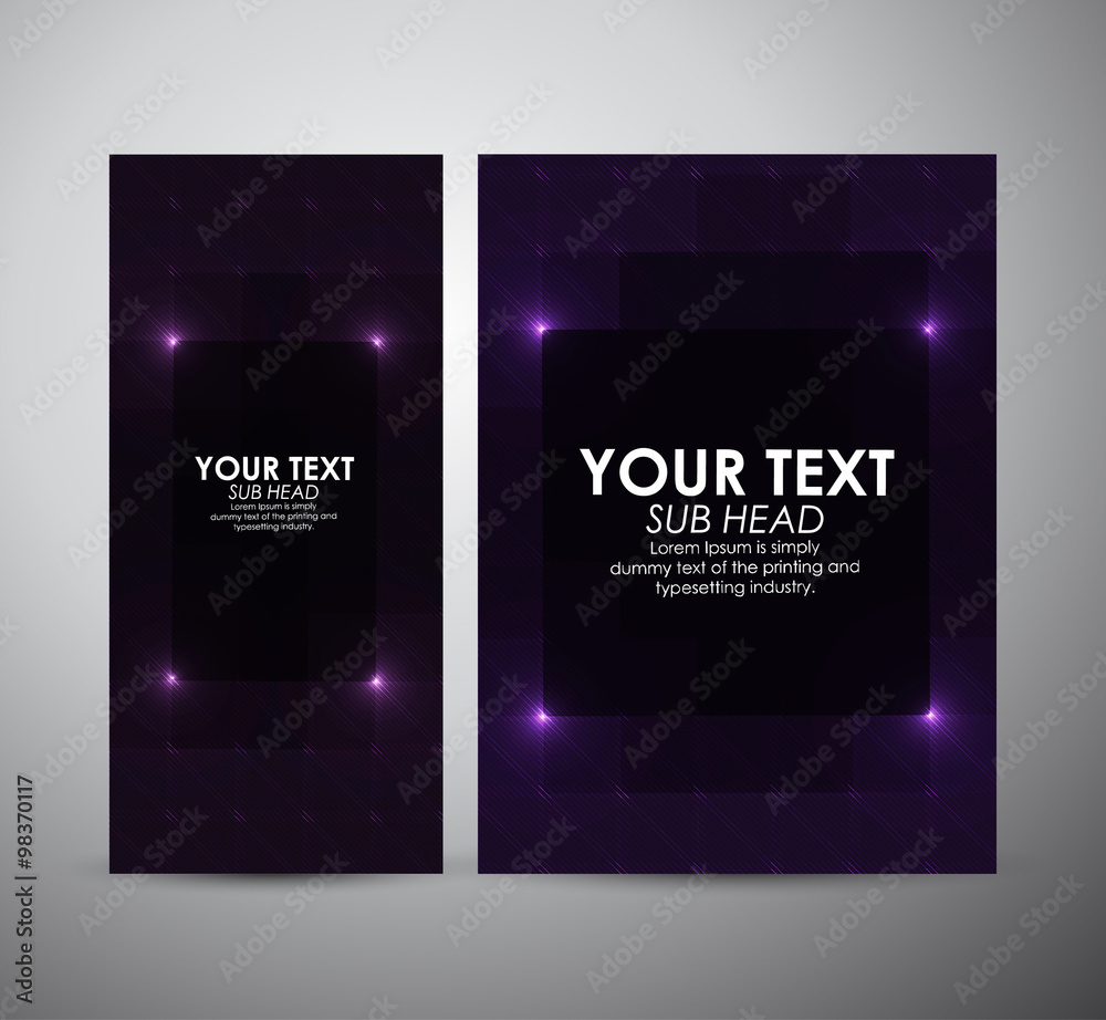 Brochure business design abstract purple Modern pattern stylish texture background template or roll up.