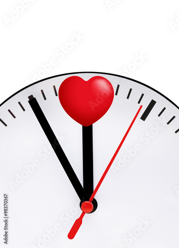 Stundenzeiger mit Herz