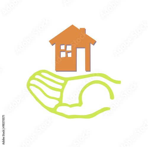 Illustration of save home concept