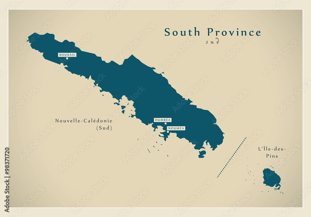 Modern Map - South Province NC