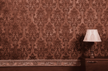 Lamp in vintage interior