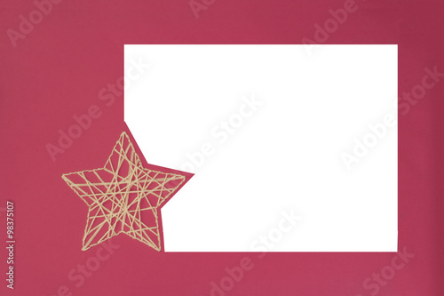 xmas greeting star white space