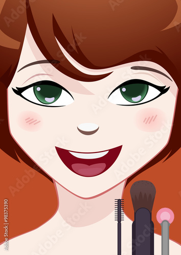 Close-up face