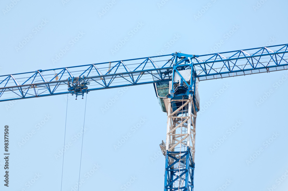Tower crane on sky background
Tower crane on sky background