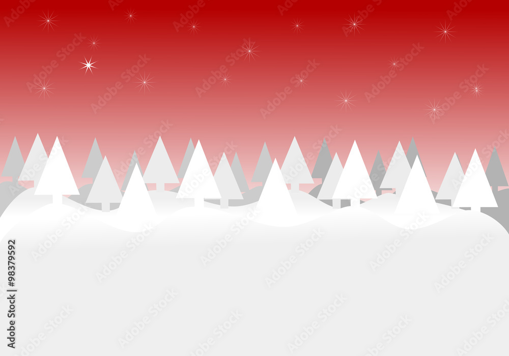 Christmas background with Christmas tree