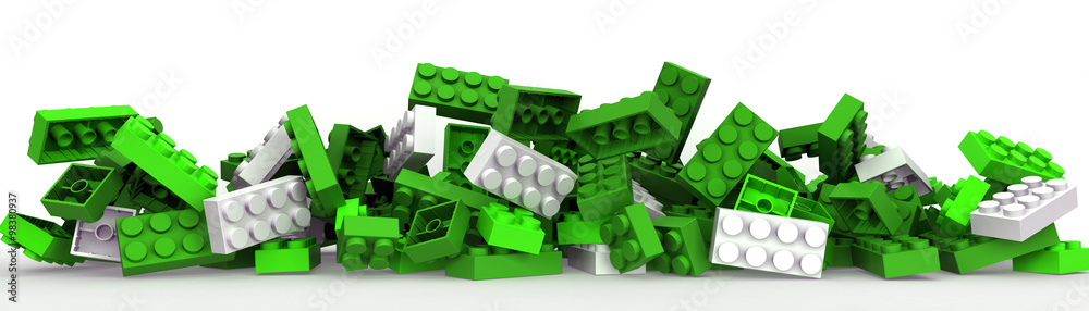 Fototapeta premium Plastic building blocks