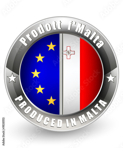 Produced in Malta and EU label