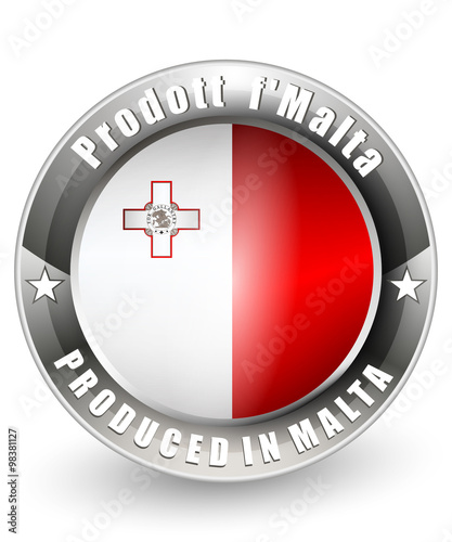 Produced in Malta label