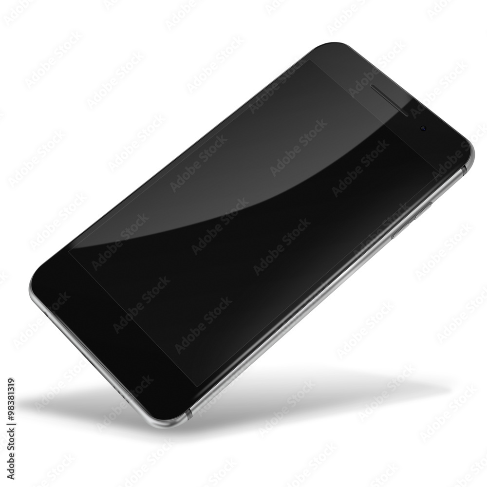 Mobile smart phone isolated on white. Mobile smart phone isolated on white.