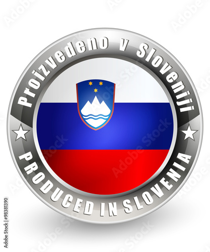 Produced in Slovenia label