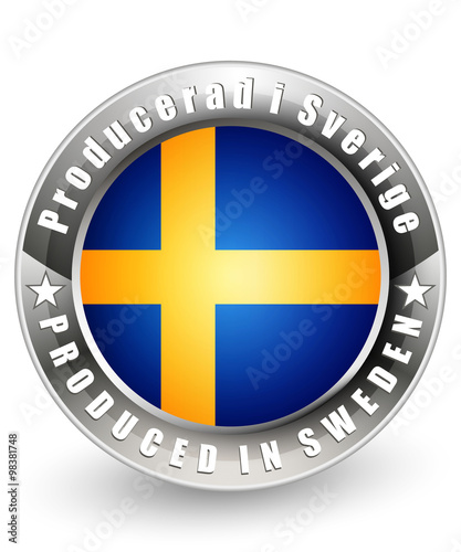 Produced in Sweden label