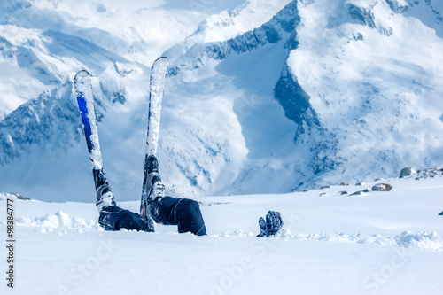 Adult skier