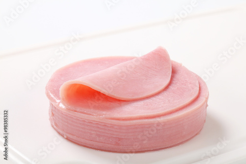 Thin slices of lean ham