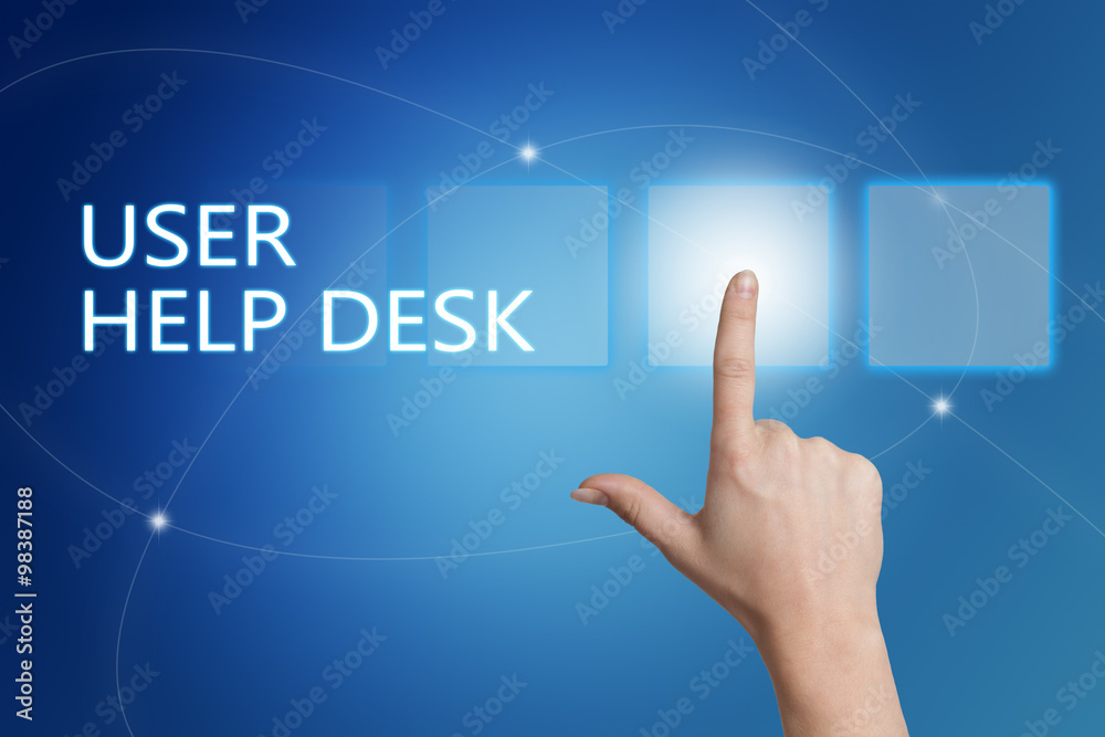 Obraz premium User Help Desk
