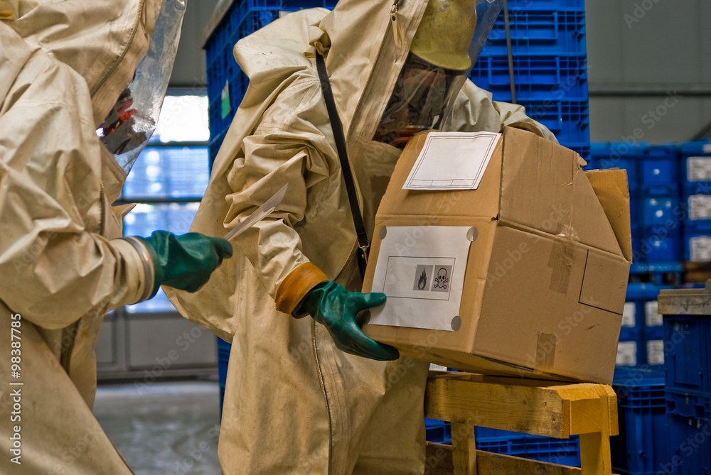 Obraz premium Gefahrgutunfall