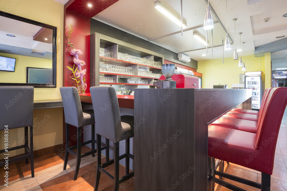 Obraz premium Interior of a modern cafe