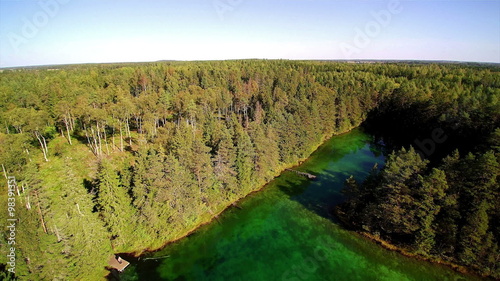 The green lake of the Antu lake in Laane-Virumaa. One of the four sides of the Antu lake in Estonia photo