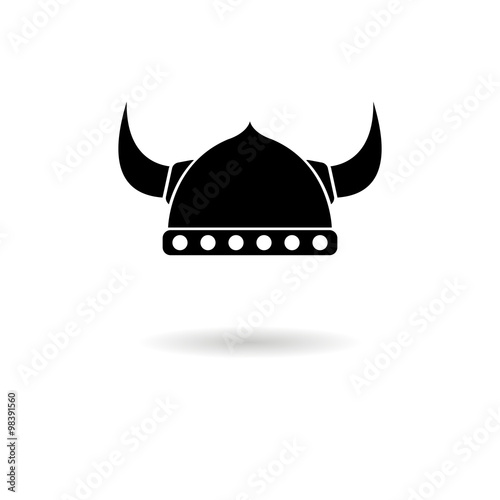 Icon viking helmet.