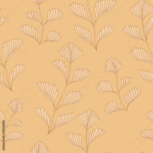 Textured Wooden Branches Seamless Pattern Background