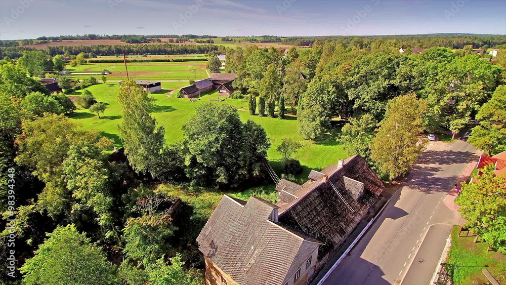 The green view from the aerial shot of the town of Palamuse. Palamuse is a rural municipality of Estonia in Jõgeva County. The green view from the aerial shot of the town of Palamuse. Palamuse is a rural municipality of Estonia in Jõgeva County.
