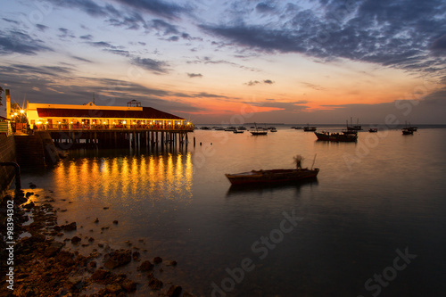 Beautiful Sunset in Zanzibar, Tanzania © danmir12