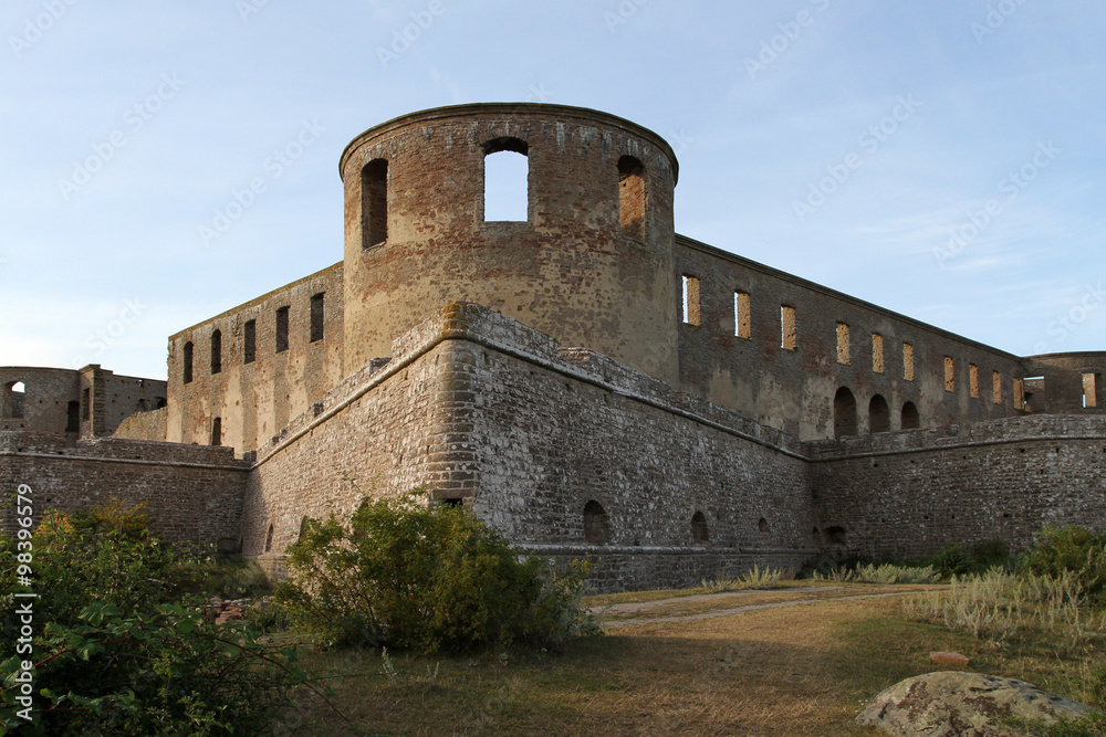 Old castle ruin in Sweden