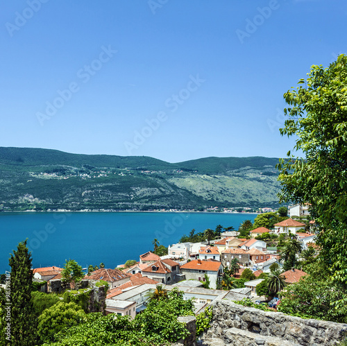 Kotor bay, Montenegro. Panoramic view on town © Travel Faery