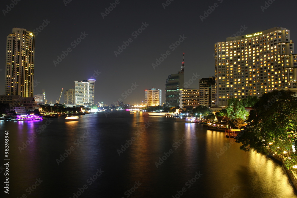 Night Scenery of Bangkok Thailand