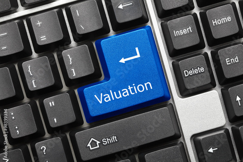 Conceptual keyboard - Valuation (blue key)
