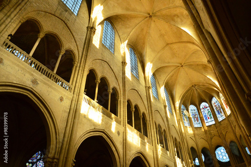 France, the picturesque collegiate church of Mantes la Jolie photo