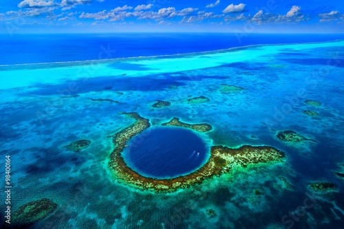 Fotografiet Great Blue Hole, Belize.